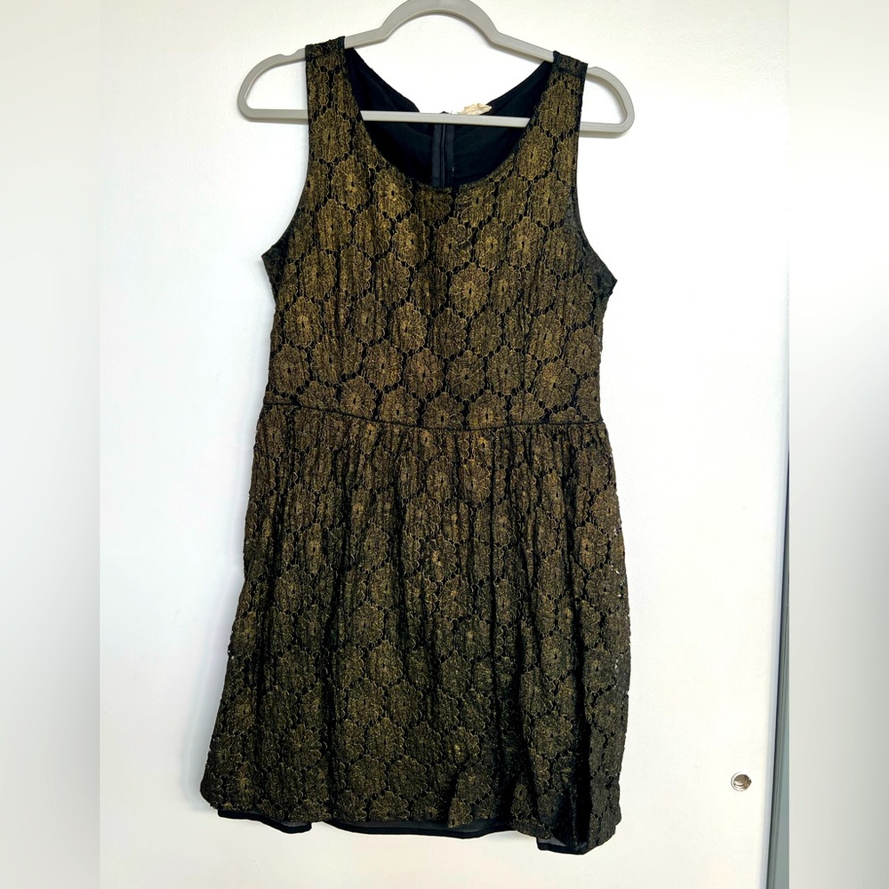 Bronze Lace Overlay Dress by Maison Jules. Size L